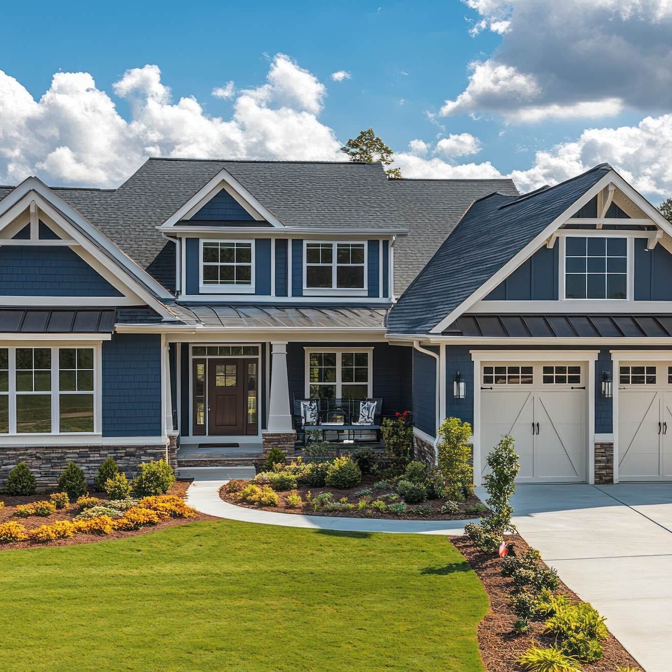 painted blue home exterior painters pittsburg pa