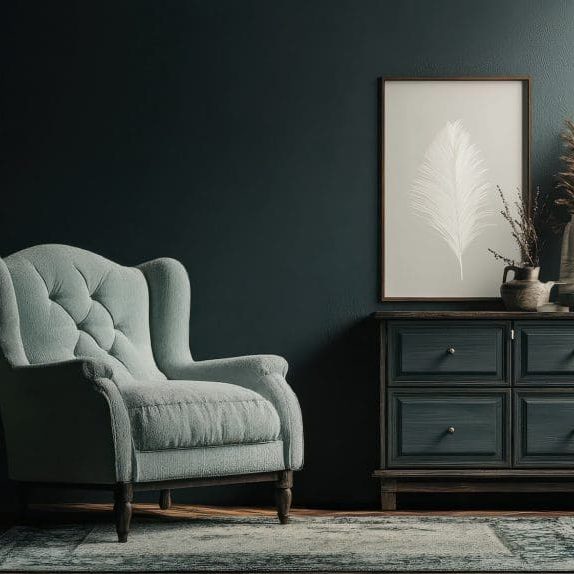 dark green painted living room wall best painters pittsburgh pa